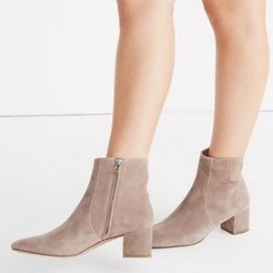 NWT Madewell Jada Boots in New Pebble Suede - Size 7